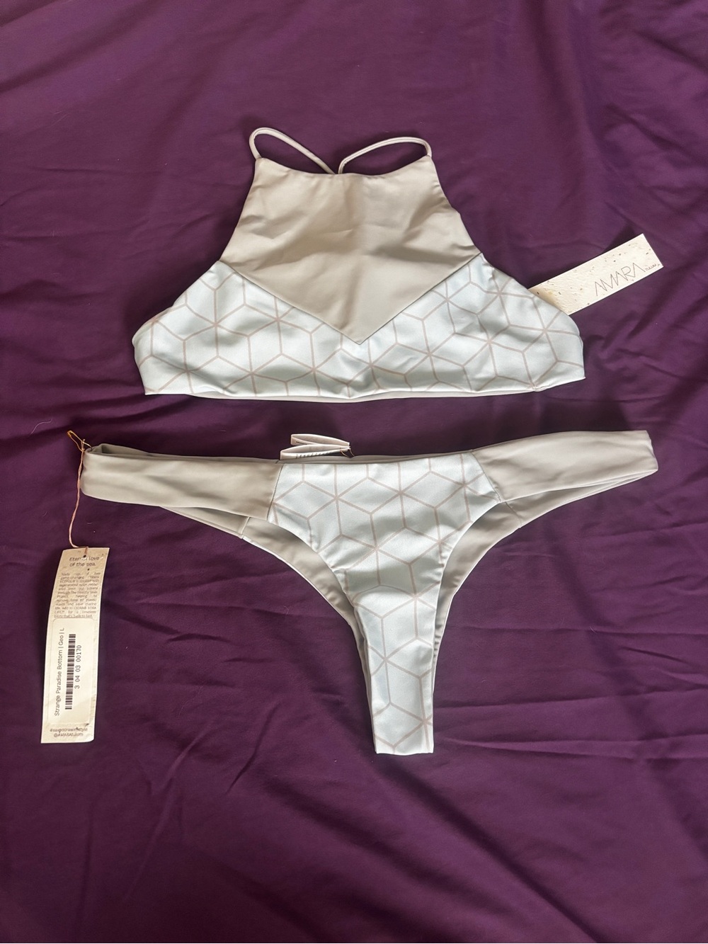 Blue Geo Bikini Set